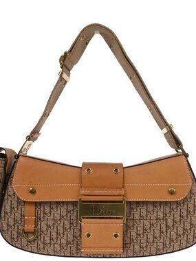 Christian Dior Brown Trotter Street Chic Columbus Shoulder Bag